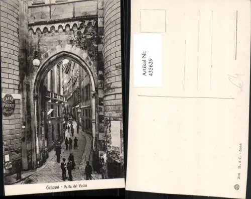 435629,Liguria Genova Genua Porta di Vacca Tor Gasse