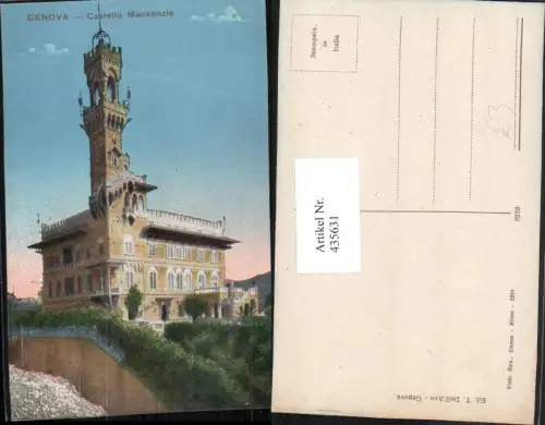 435631,Liguria Genova Genua Castello Mackenzie Schloss Turm