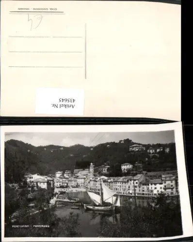 435645,Liguria Genova Portofino Panorama Totale Segelboot
