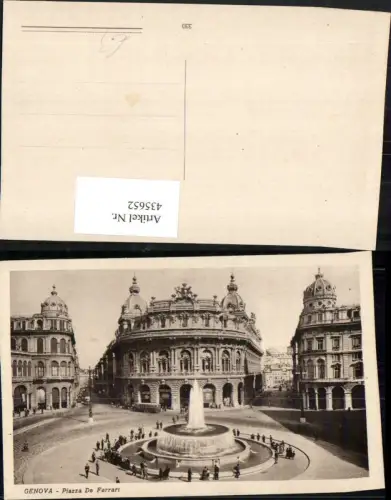 435652,Liguria Genova Genua Piazza de Ferrari Brunnen