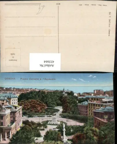 435664,Liguria Genova Genua Piazza Corvetto e l'Aquasola Platz
