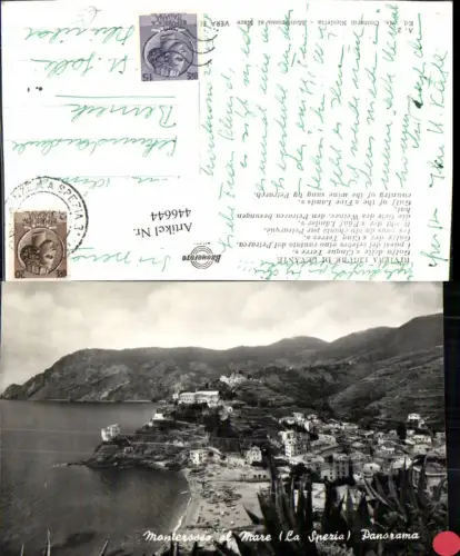 446644,Liguria La Spezia Monterosso al Mare Panorama Totale Strand