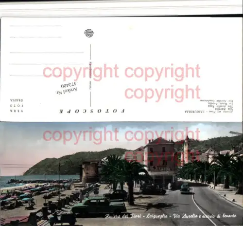 472400,Lange AK Liguria Savona Laigueglia Via Aurelia e scorcio di levante Strand