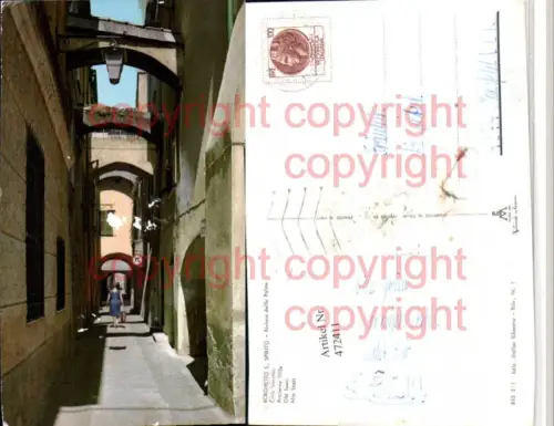 472411,Liguria Savona Borghetto Santo Spirito Citta Vecchia Gasse