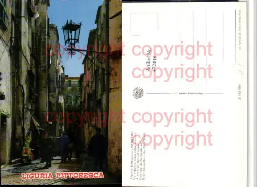 472416,Liguria Imperia Sanremo Un aspetto della citta vecchia Gasse Motiv