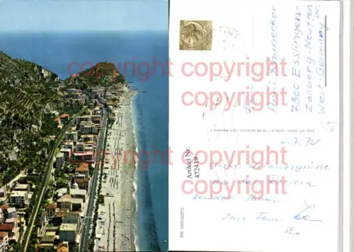 472419,Liguria Savona Varigotti Totale m. Strand
