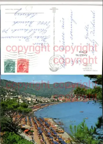 472458,Liguria Savona Laigueglia La spiaggia Totale Strand