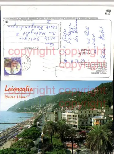 472460,Liguria Savona Laigueglia via Badaro e Via Roma Teilansicht