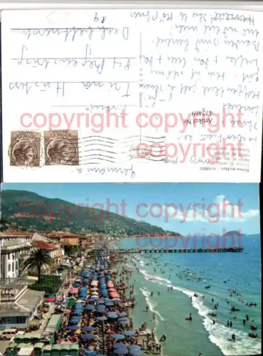 472469,Liguria Savona Alassio Scorcio di spiaggia Strand