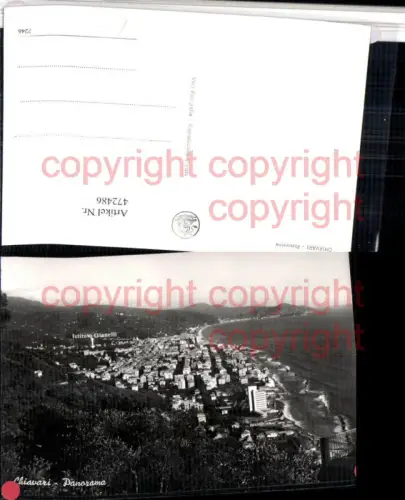 472486,Liguria Genova Chiavari Panorama Totale