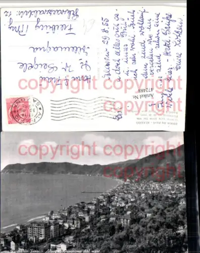 472488,Liguria Savona Alassio Panorama dal mare Totale