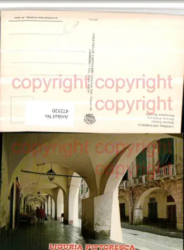 472520,Liguria Pittoresca Antichi Portici Arkaden