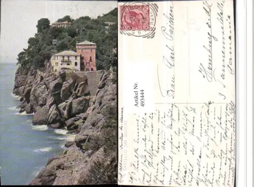 493444,Liguria Genova Portofino Il Castello San Giorgio Küste