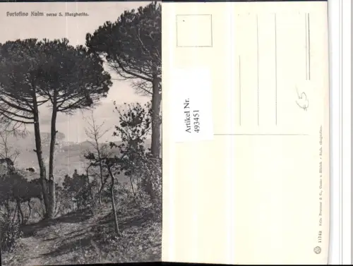 493451,Liguria Genova Portofino Kulm verso S. Margherita Bäume