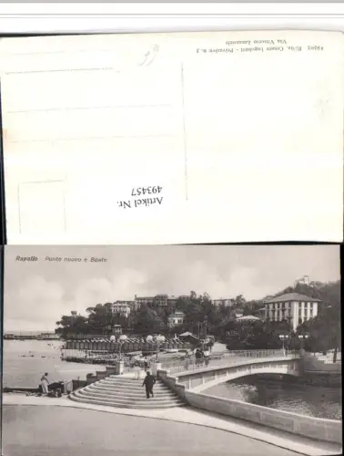 493457,Liguria Genova Rapallo Ponte nuovo e Boate Brücke
