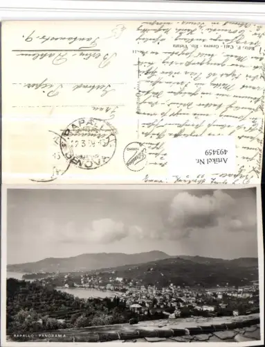 493459,Liguria Genova Rapallo Panorama Totale
