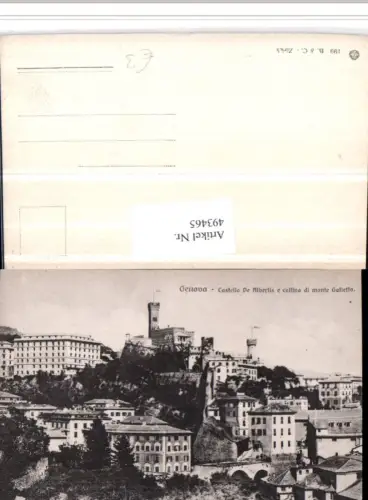 493465,Liguria Genova Genua Castello Albertis e collina monte Galletto