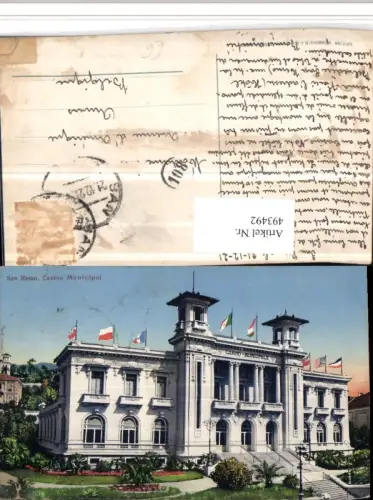 493492,Liguria Imperia Sanremo Casino Municipal