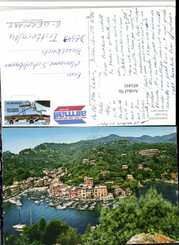 493495,Liguria Genova Portofino Panorama Totale Bucht