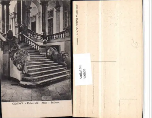 506603,Liguria Genova Genua Universita Atrio Scalone Universität Stiege
