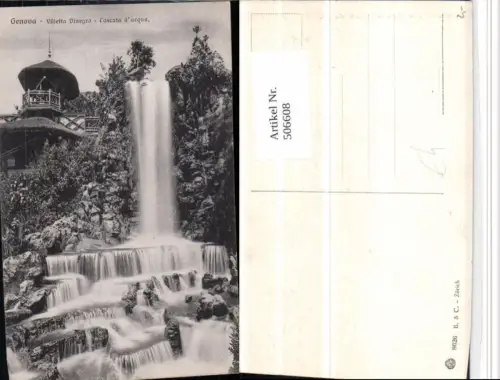 506608,Liguria Genova Genua Villetta Dinegro Cascata acqua Wasserfall