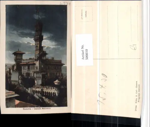 506610,Liguria Genova Genua Castello Makenzie Schloss Turm