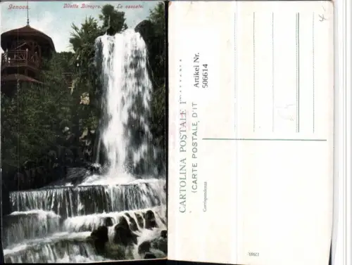 506614,Liguria Genova Genua Viletta Dinegro La cascate Wasserfall