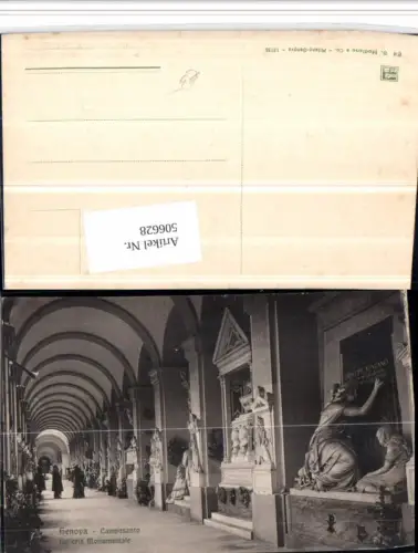 506628,Liguria Genova Genua Camposanto Galleria Monumentale Friedhof