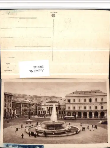 506636,Liguria Genova Genua Piazza de Ferrari Platz Brunnen