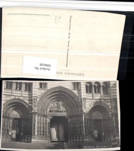 506638,Liguria Genova Genua Duomo Dom Kirche Portal