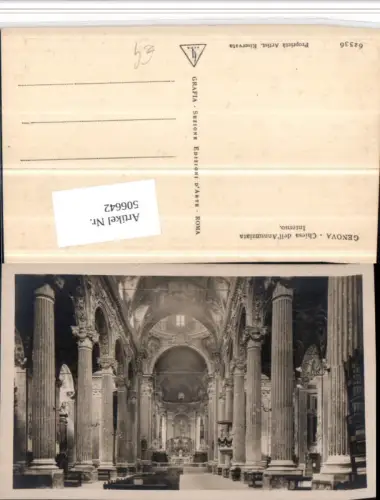 506642,Liguria Genova Genua Chiesa dell Annunziata Kirche Innenansicht