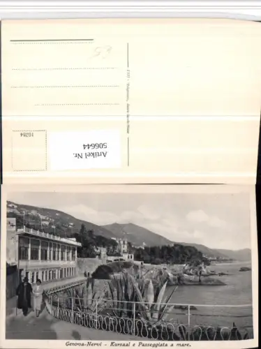 506644,Liguria Genova Genua Nervi Kursaal e Passeggiata a mare Küste