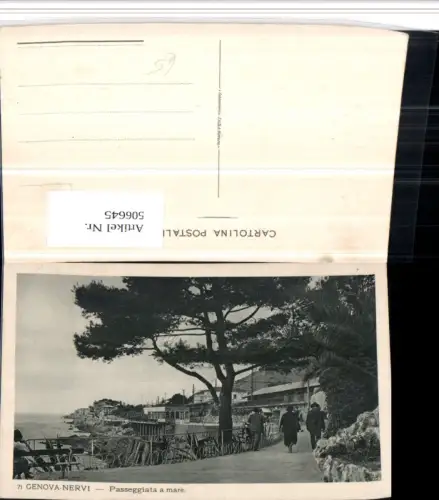 506645,Liguria Genova Genua Nervi Passeggiata a mare Küste