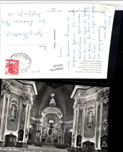 524520,Liguria Savona Laigueglia Parrocchia Kirche Innenansicht