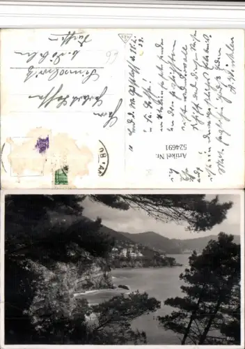 524691,Liguria Genova Genua Nervi Teilansicht Küste