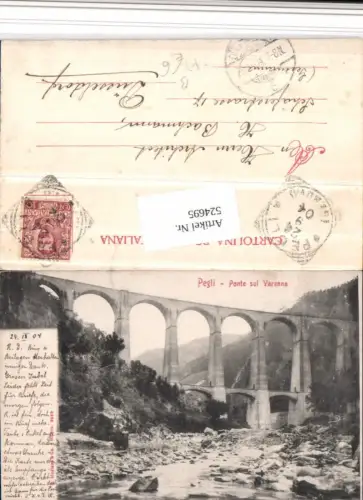 524695,Liguria Genova Genua Pegli Ponte sul Varenna Brücke