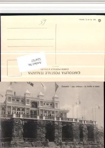 524757,Liguria Genova Genua Lido Albaro La Grotta al mare Grotte