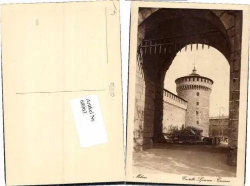 68063,Milano Milan Castello Sforzesco Torrione