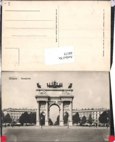 68175,Milano Milan Sempione 1910
