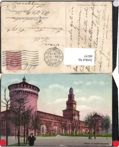 68197,Milan Milano Castello Sforzesco