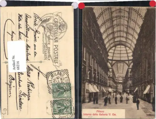 68216,Milan Milano Interno della Galleria v. em.