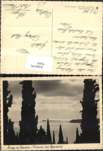 72619,Lago di Garda Visione da Gardone 1936