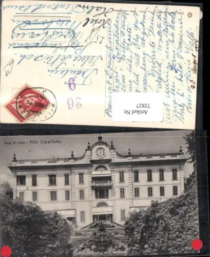 72827,Lago di Como Villa Carlotta 1914