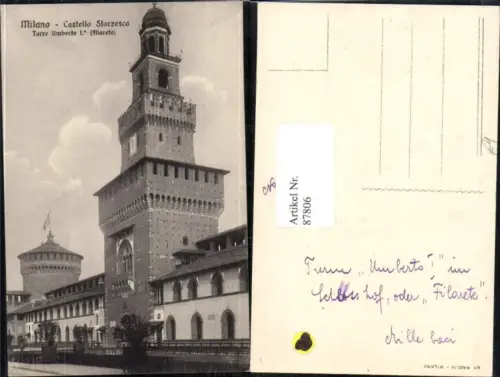 87806,Milano Mailand Castello Sforzesco Detailansicht Lombardia