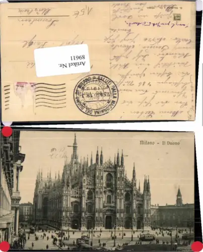 89611,Milan Milano Duomo 1910