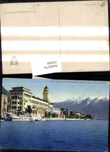 102480,Trentino Lago di Garda Gardasee Grand Hotel e Monte Baldo Schiff Dampfer