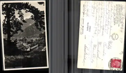 153862,Chiavenna Panorama 1937 Lombardia