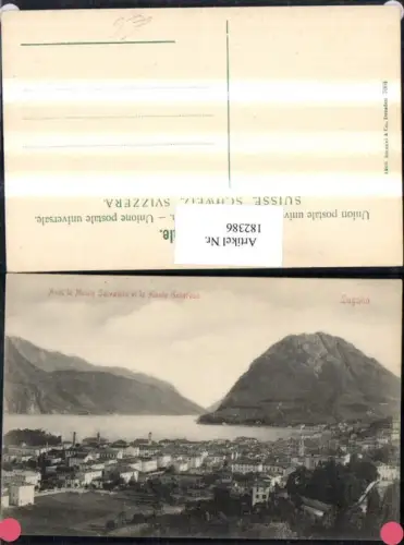 182386,Lombardia Lugano Avec le Monte Salvatore et le Monte Generoso Totale
