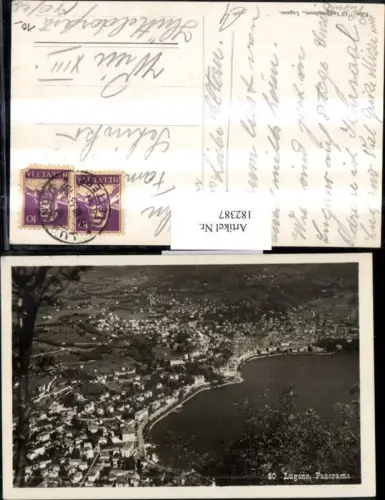 182387,Lombardia Lugano Panorama Totale