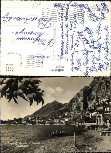 182398,Lombardia Lago di Garda Limone Panorama Totale
